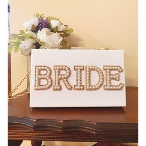 Bride Rhinestone Shoulder Purse Clutch with Clasp **handmade!